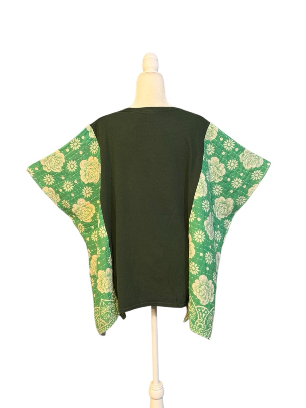 Handcrafted Upcycled John Mellenkamp Kantha Tunic NWT One Size - Picture 8 of 10